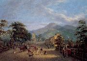 Mulvany, John George View of a Street in Carlingford France oil painting reproduction